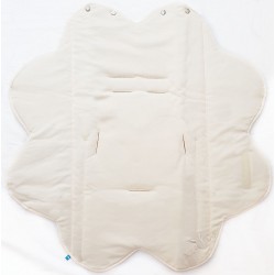 Baby blanket fleur ivory...