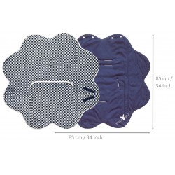 Baby blanket fleur Vichy...