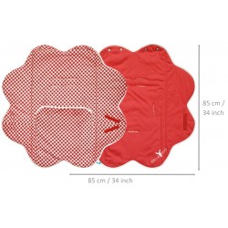 Baby blanket fleur Vichy...