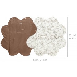 Baby blanket leaf chocolat...