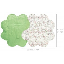 Baby blanket leaf lime...
