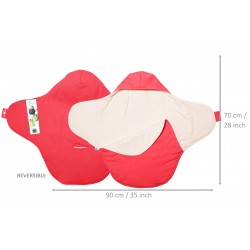 Baby blanket coco poppy red...